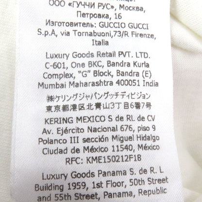 グッチ ウェブ ライン ロゴ 刺繍 コットン ウール 長袖 Tシャツ