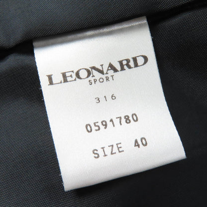 LEONARD SPORT ロゴ ボタン ウール ポリウレタン ジャケット