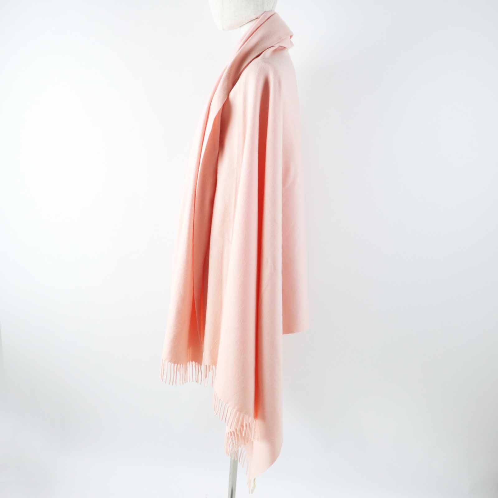 エルメス カシミア 刺繍ロゴ ショール