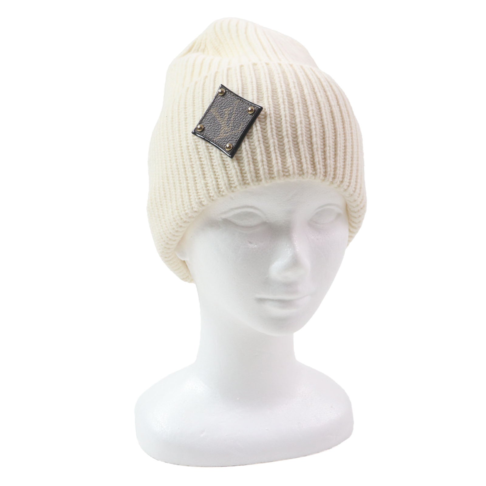 ルイヴィトン Bonnet LV Wool Cowhide Knit Cap