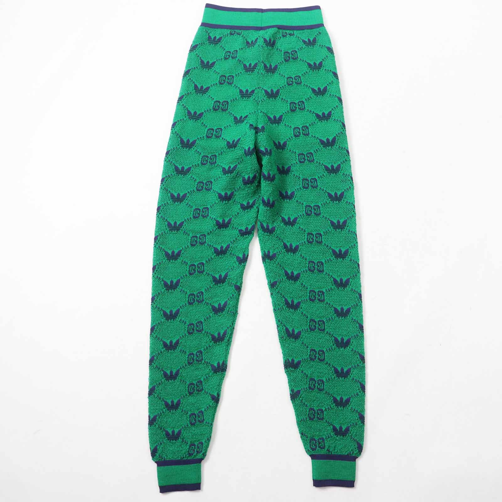 グッチ×adidas GG トレフォイル ジャカード パンツ