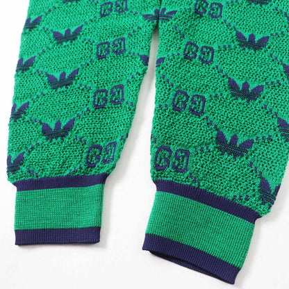 グッチ×adidas GG トレフォイル ジャカード パンツ