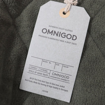 OMNIGOD キルト ベスト コットン ナイロン ジレ