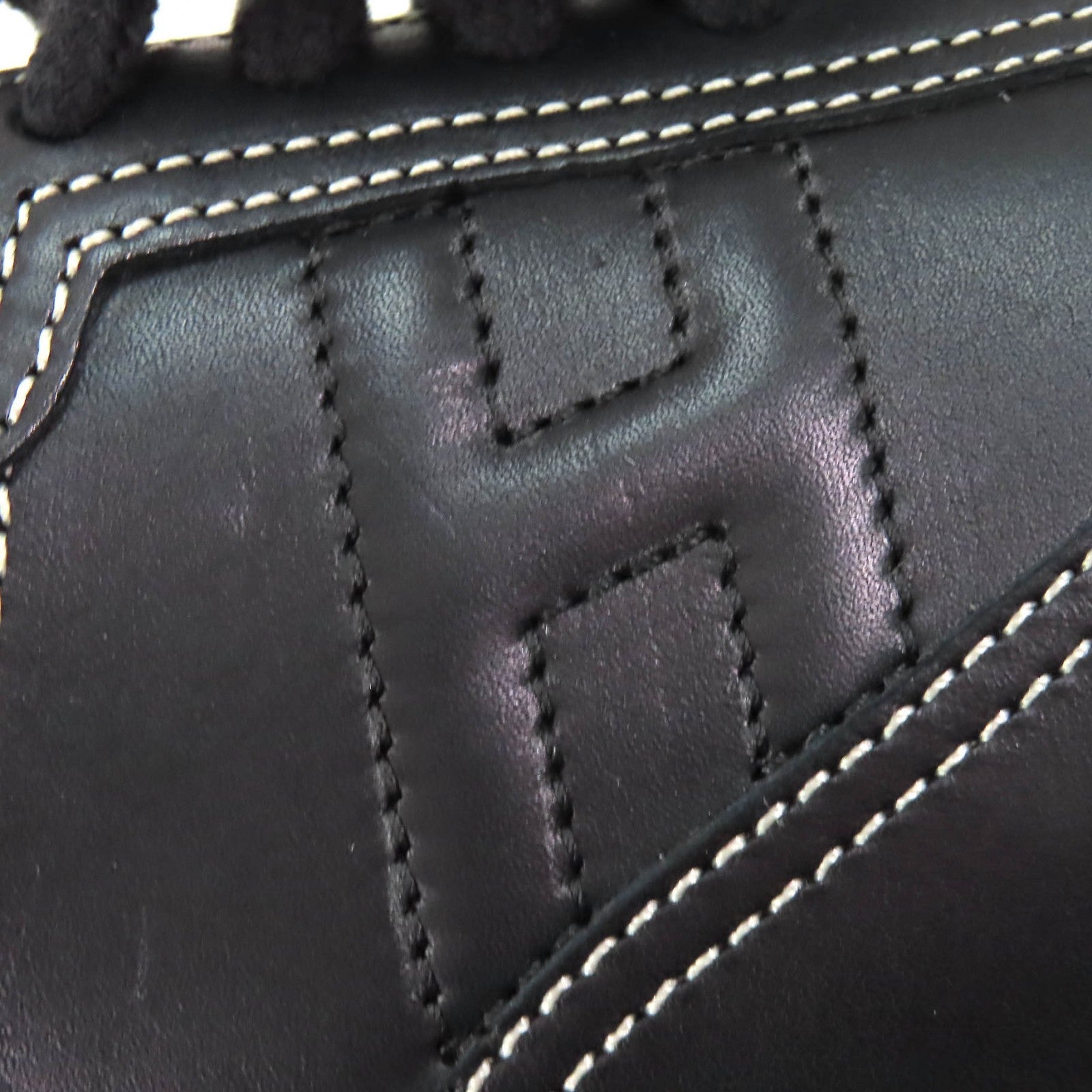 エルメス クイック H ロゴ ステッチ レザー スニーカー