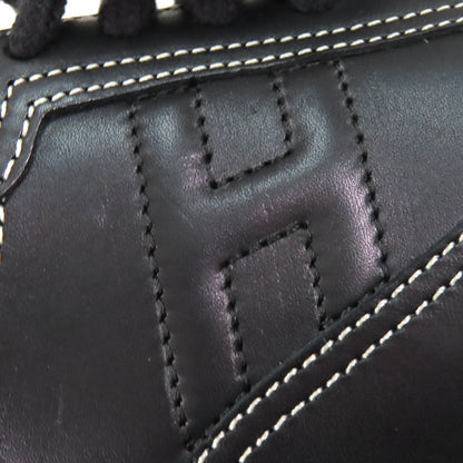 エルメス クイック H ロゴ ステッチ レザー スニーカー