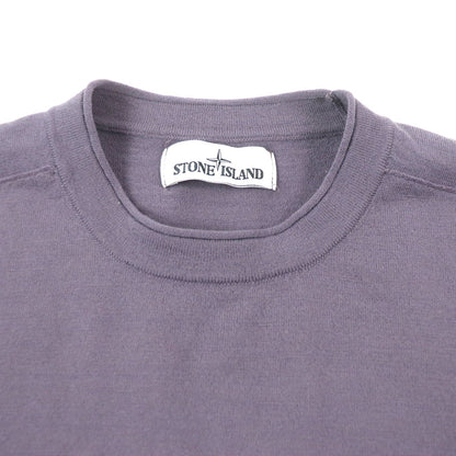 ストーン アイランド ロゴ パッチ ウール ニット 長袖 Tシャツ