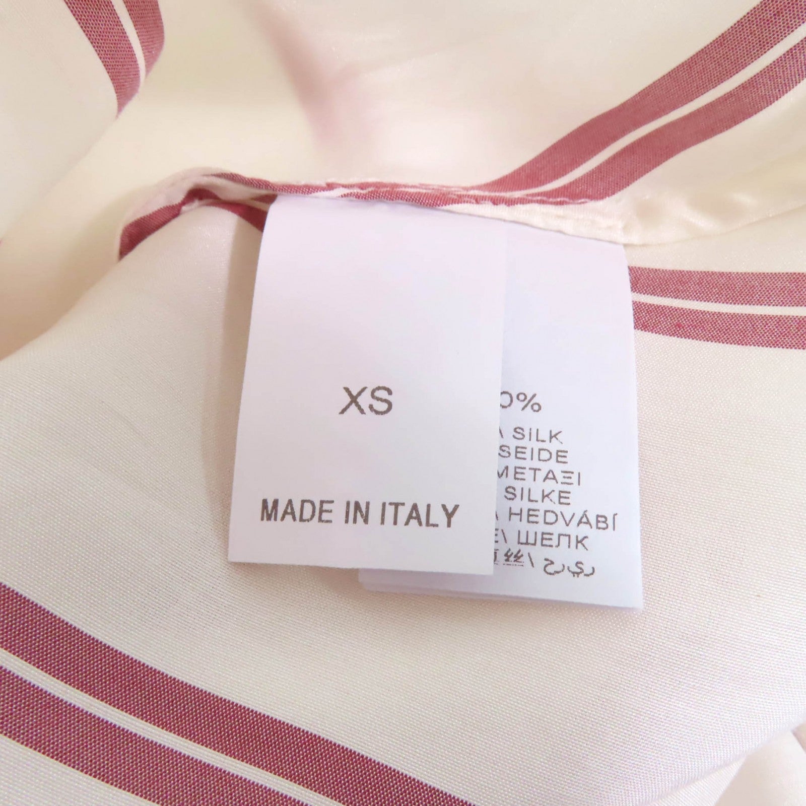 Brunello Cucinelli ストライプ パターン シルク シャツ
