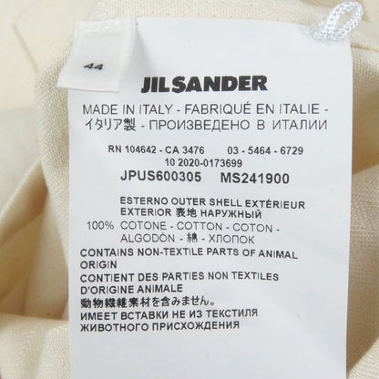 ジルサンダー+ ヘリンボーン パッチ コットン シャツ