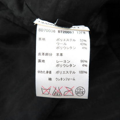 ヴェルサーチェ レザー シープスキン ポリエステル ジャケット