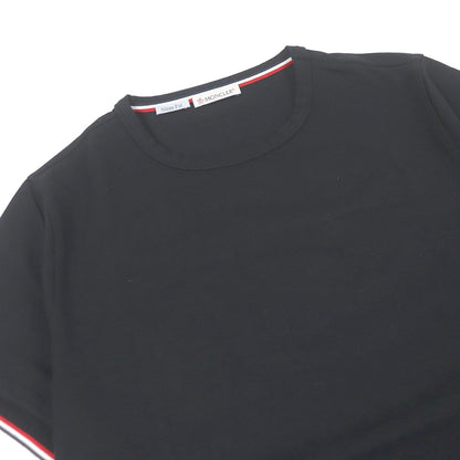 Moncler トリコロール ロゴ パッチ コットン Tシャツ