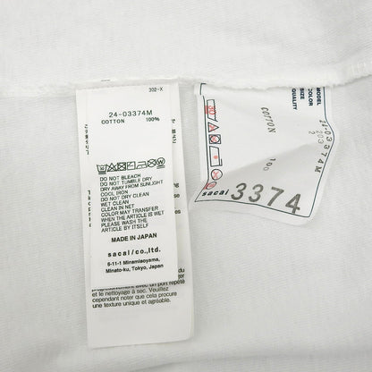 Sacai グラデーション マルチ コットン 長袖 Tシャツ