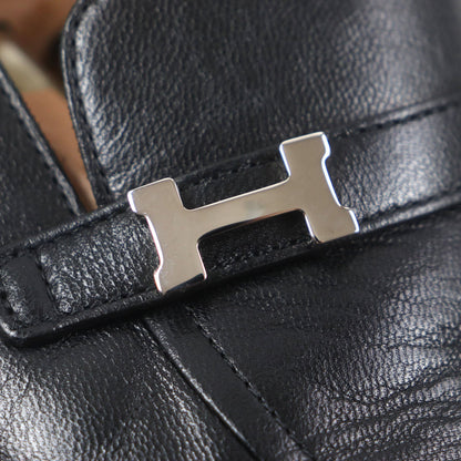 エルメス H ロゴ 2way レザー ローファー