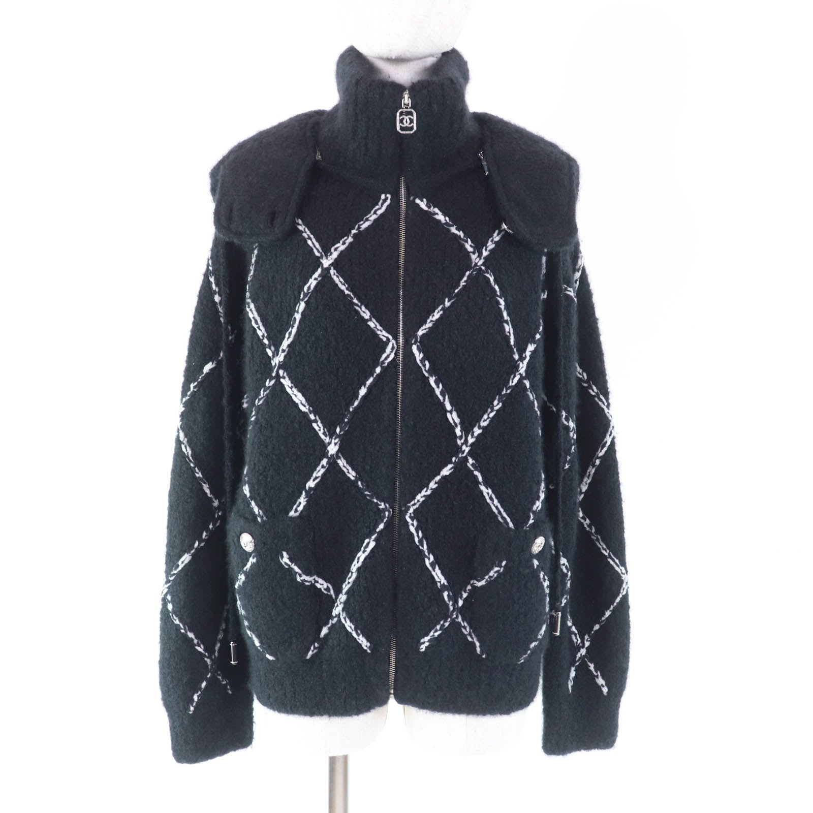 シャネル COCO マーク カシミア ジャケット