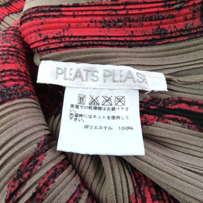 PLEATS PLEASE 総柄 ポリエステル ドレス