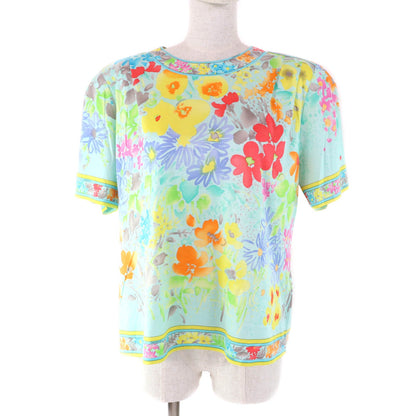 LEONARD FASHION フラワープリント コットン Tシャツ