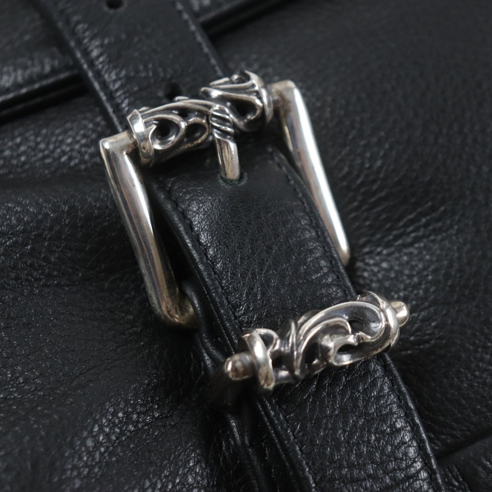 クロムハーツ G BENSIMONE レザー ショルダーバッグ