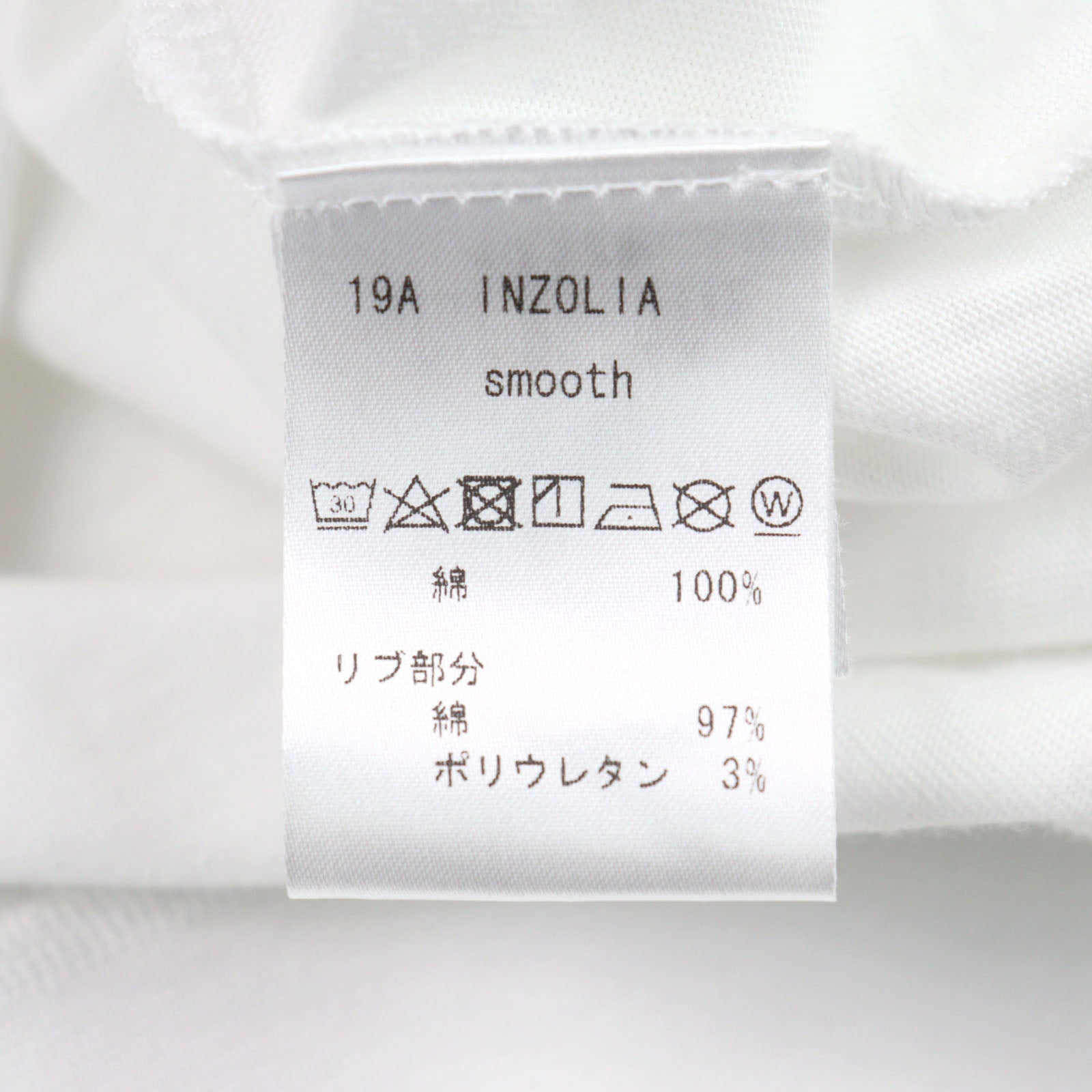 ANTICIPO INZOLIA ロゴ タグ コットン Tシャツ