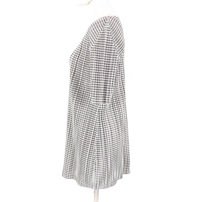 PLEATS PLEASE ギンガム チェック ポリエステル ワンピース