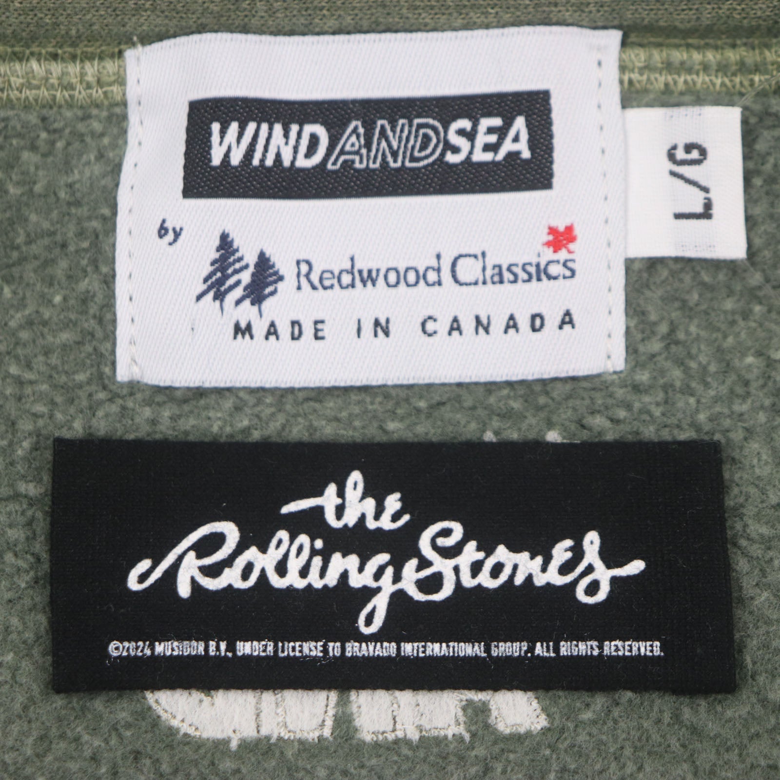 WIND AND SEA ザ・ローリング・ストーンズ プルオーバー