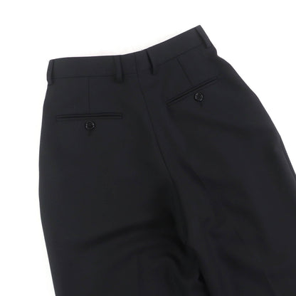 セリーヌ センタープレス ツープリーツ ワイドパンツ ウール