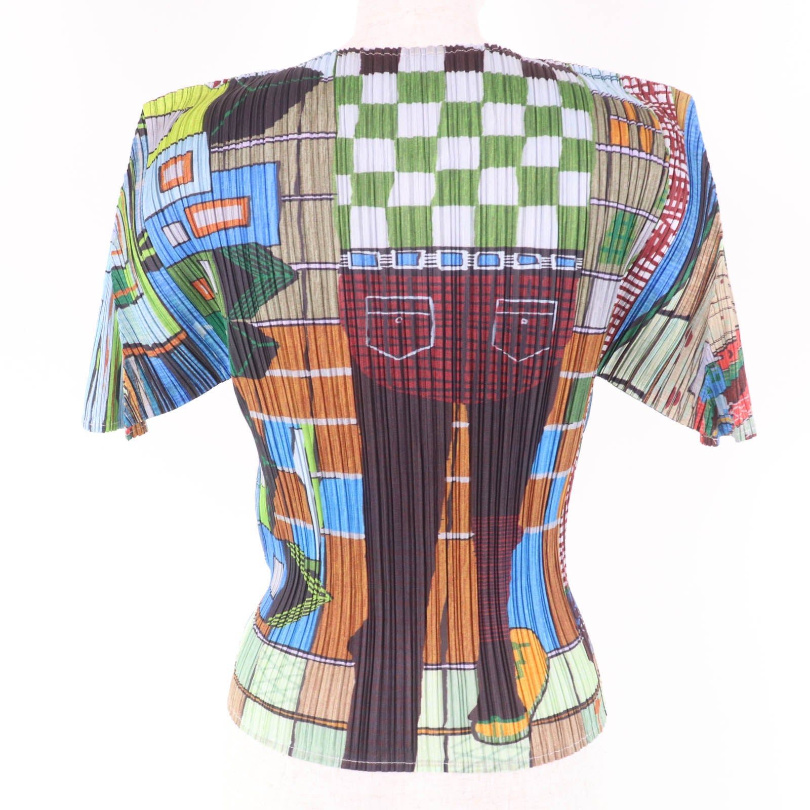 PLEATS PLEASE ポリエステルTシャツ