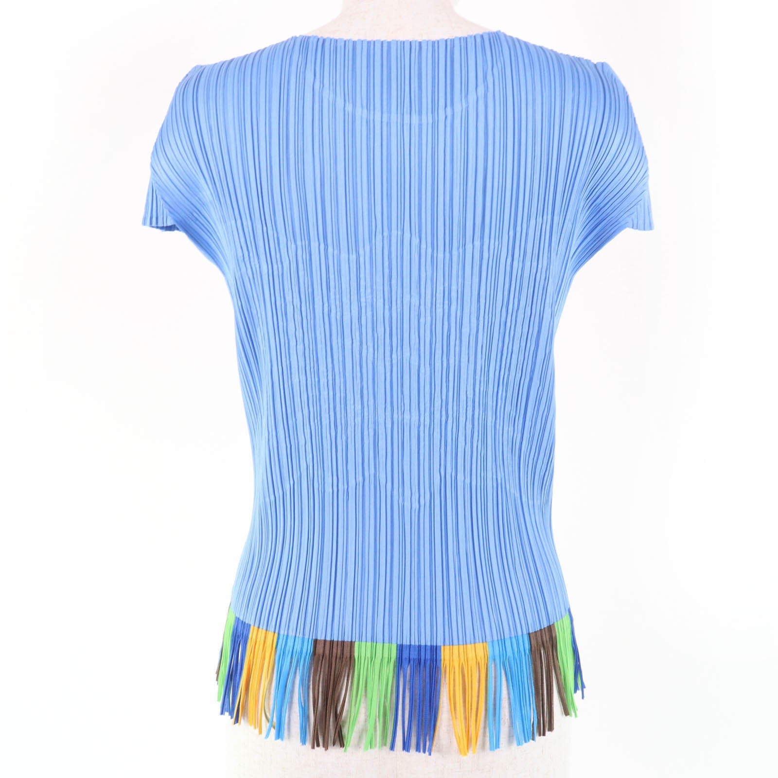 PLEATS PLEASE トロピカル フラワー フリンジ Tシャツ