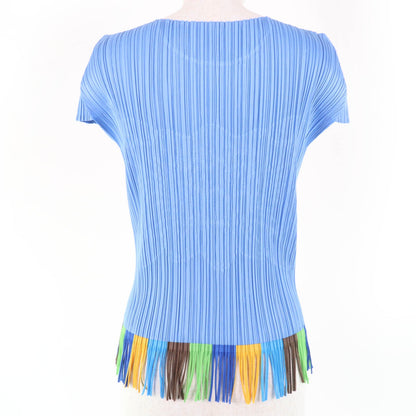 PLEATS PLEASE トロピカル フラワー フリンジ Tシャツ