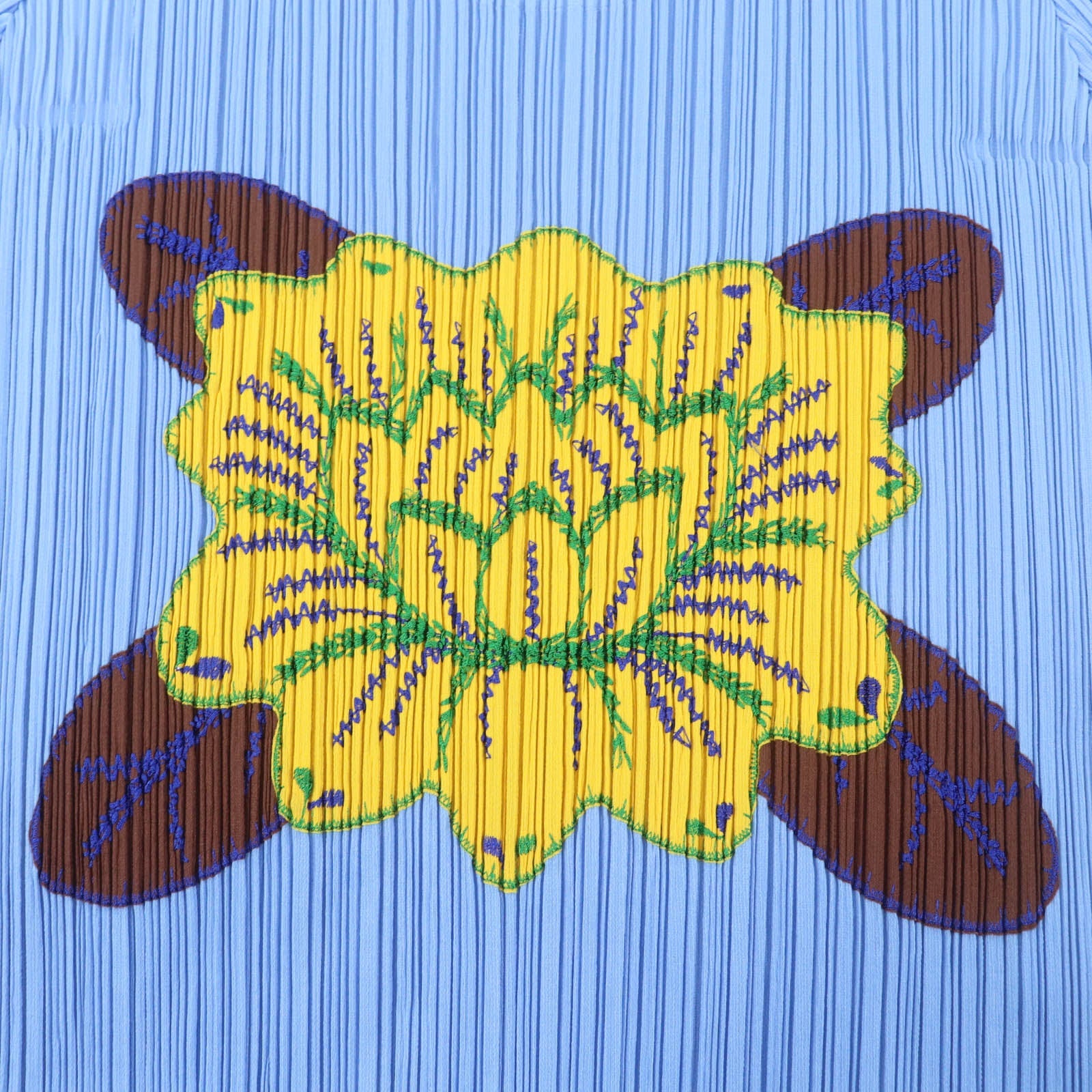 PLEATS PLEASE トロピカル フラワー フリンジ Tシャツ