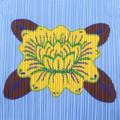 PLEATS PLEASE トロピカル フラワー フリンジ Tシャツ