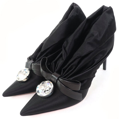 ミュウミュウ サテン パンプス