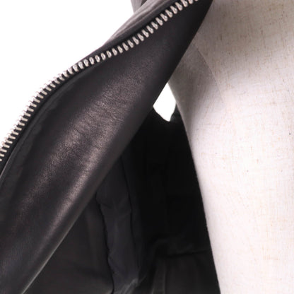 Moncler RODEIA ジップアップ レザー ダウンベスト