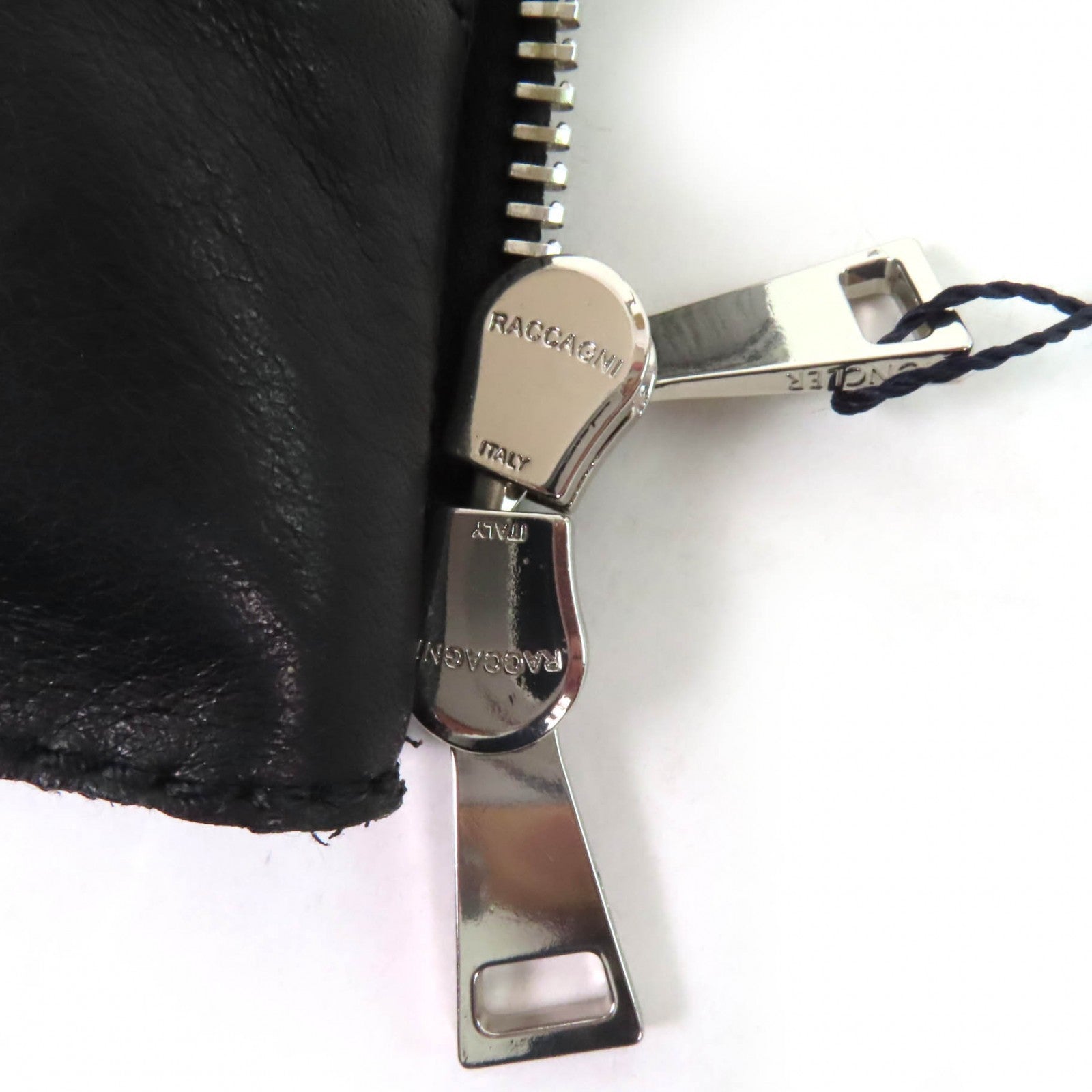 Moncler RODEIA ジップアップ レザー ダウンベスト