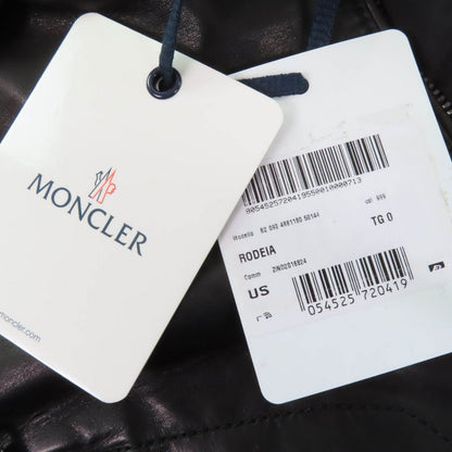 Moncler RODEIA ジップアップ レザー ダウンベスト