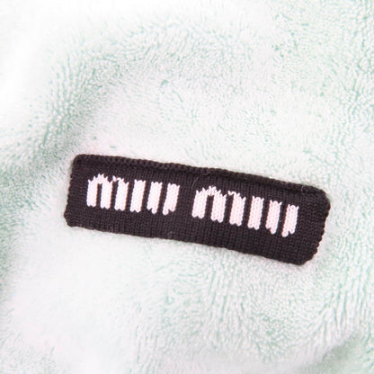 Miu Miu ロゴ 刺繍 パイル ワンピース