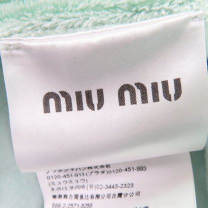 Miu Miu ロゴ 刺繍 パイル ワンピース