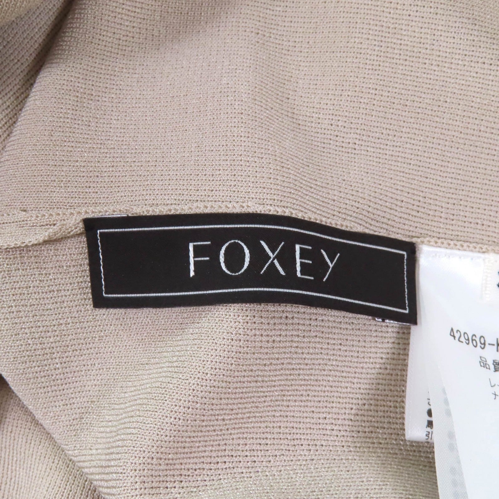 FOXEY サマー ディライト ロゴ ノースリーブ トップ