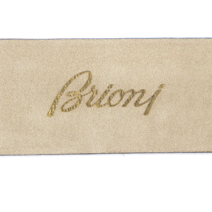 Brioni ロゴ 彫刻 バックル クロコダイル ベルト