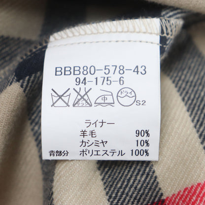 バーバリー ロンドン ノバ チェック カシミヤ ブレンド コート