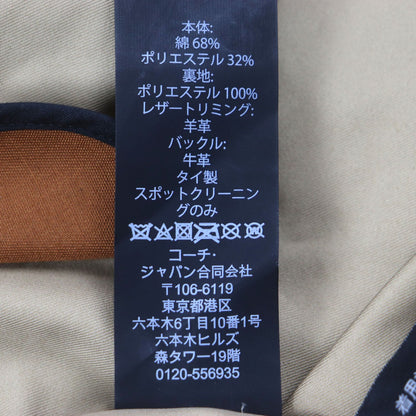 コーチ F33778 ラム レザー コットン トレンチ コート