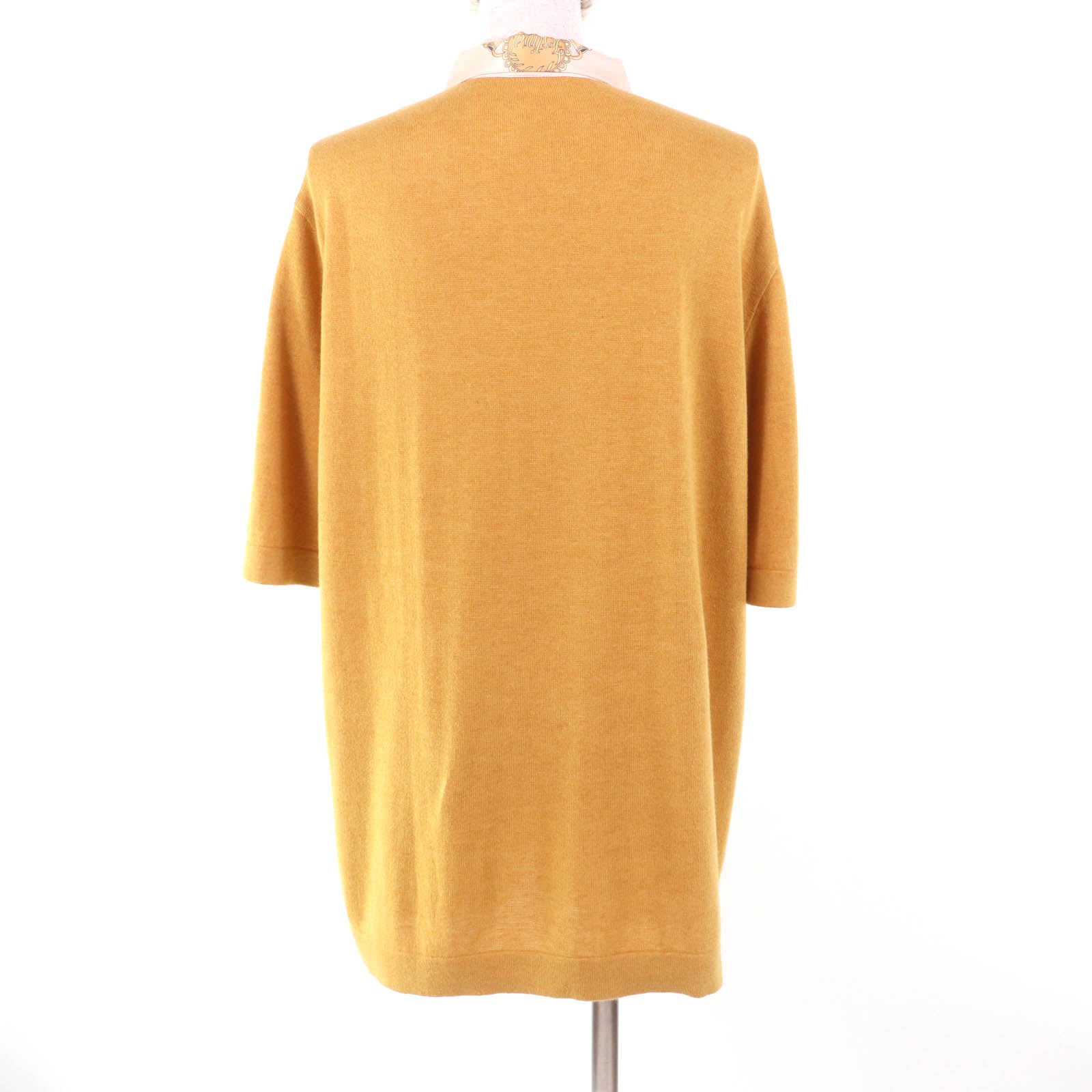 エルメス Twill Laine Silk Switch Knit シルク ポロシャツ