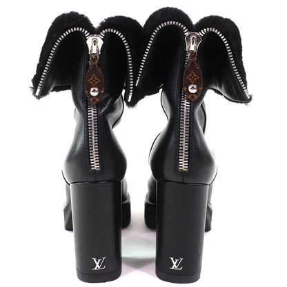 ルイヴィトン LV ロゴ メタル シアリング ブーツ