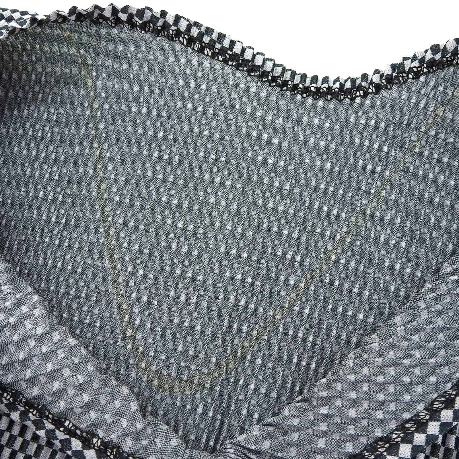 PLEATS PLEASE ブロック チェック柄 半袖 Tシャツ
