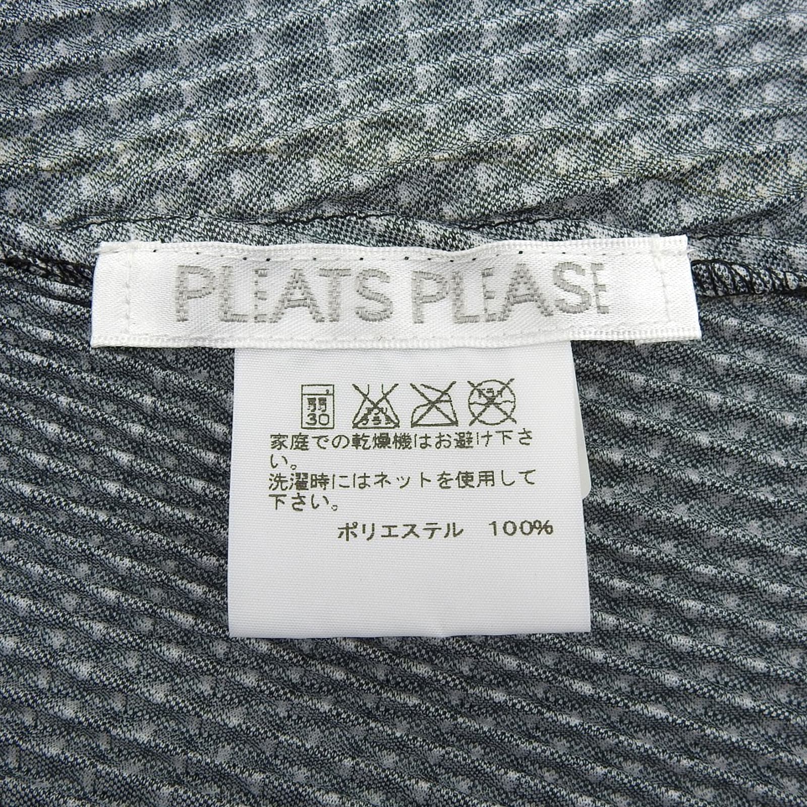 PLEATS PLEASE ブロック チェック柄 半袖 Tシャツ