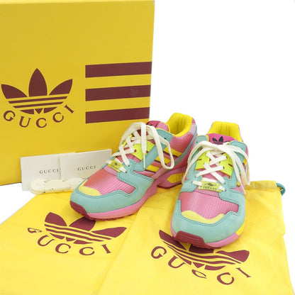 グッチ×アディダス TORSION ZX8000 スエード レザー スニーカー