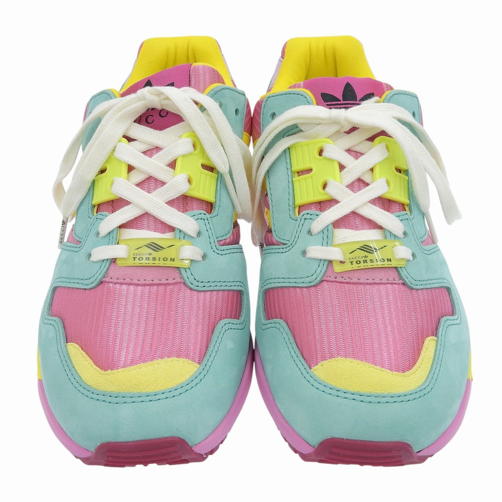 グッチ×アディダス TORSION ZX8000 スエード レザー スニーカー