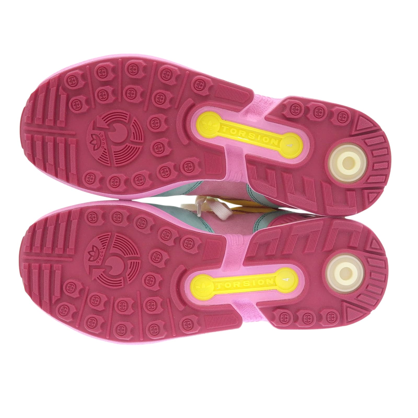 グッチ×アディダス TORSION ZX8000 スエード レザー スニーカー