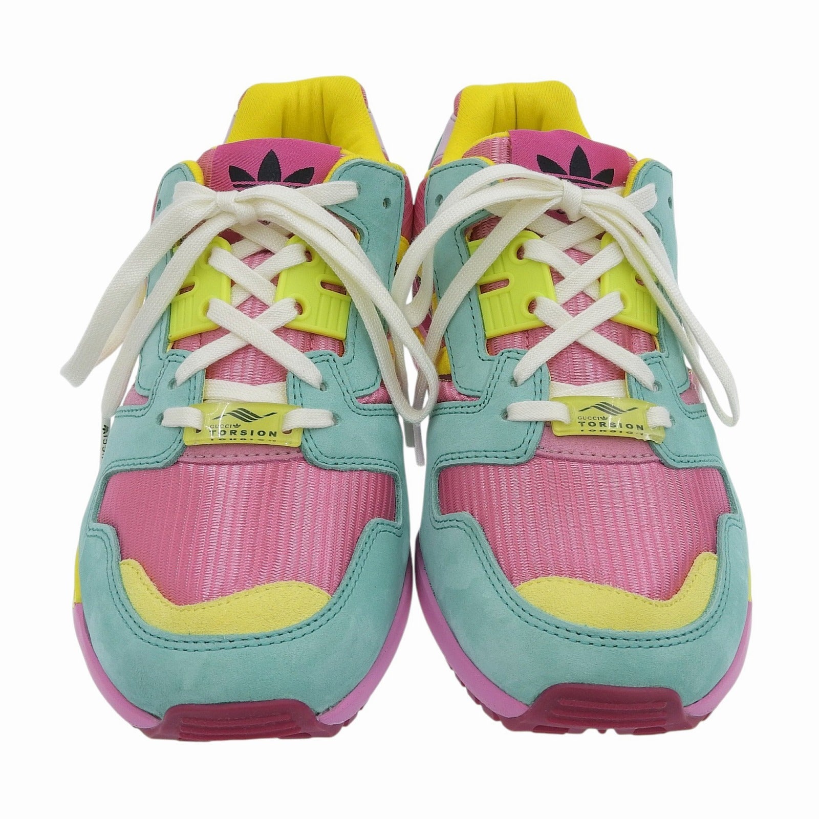 グッチ×アディダス TORSION ZX8000 スエード レザー スニーカー