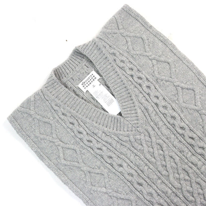 Maison Margiela 1 Vネック ケーブルニット ポンチョ