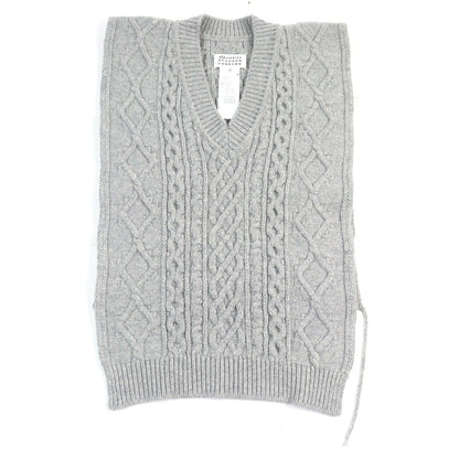 Maison Margiela 1 Vネック ケーブルニット ポンチョ