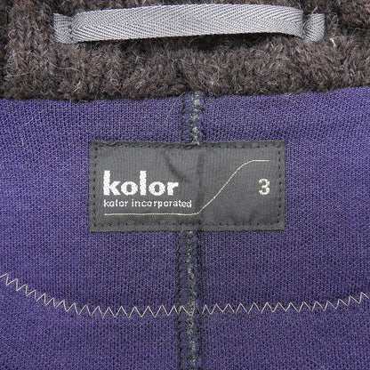 kolor ダブル ブレスト カードボード ニット ジャケット